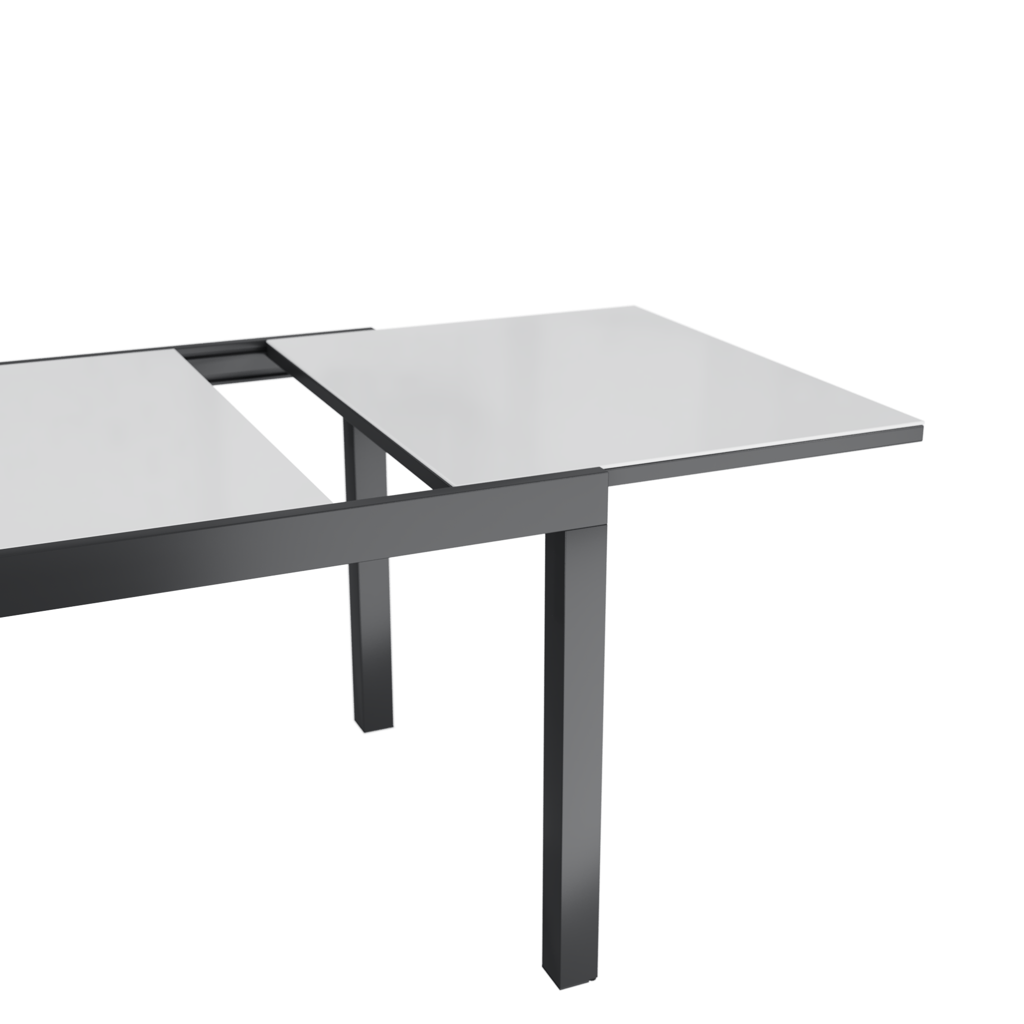 Mesa de alumínio NATERIAL LYRA ANTRACITE 90/160X90CM - 7