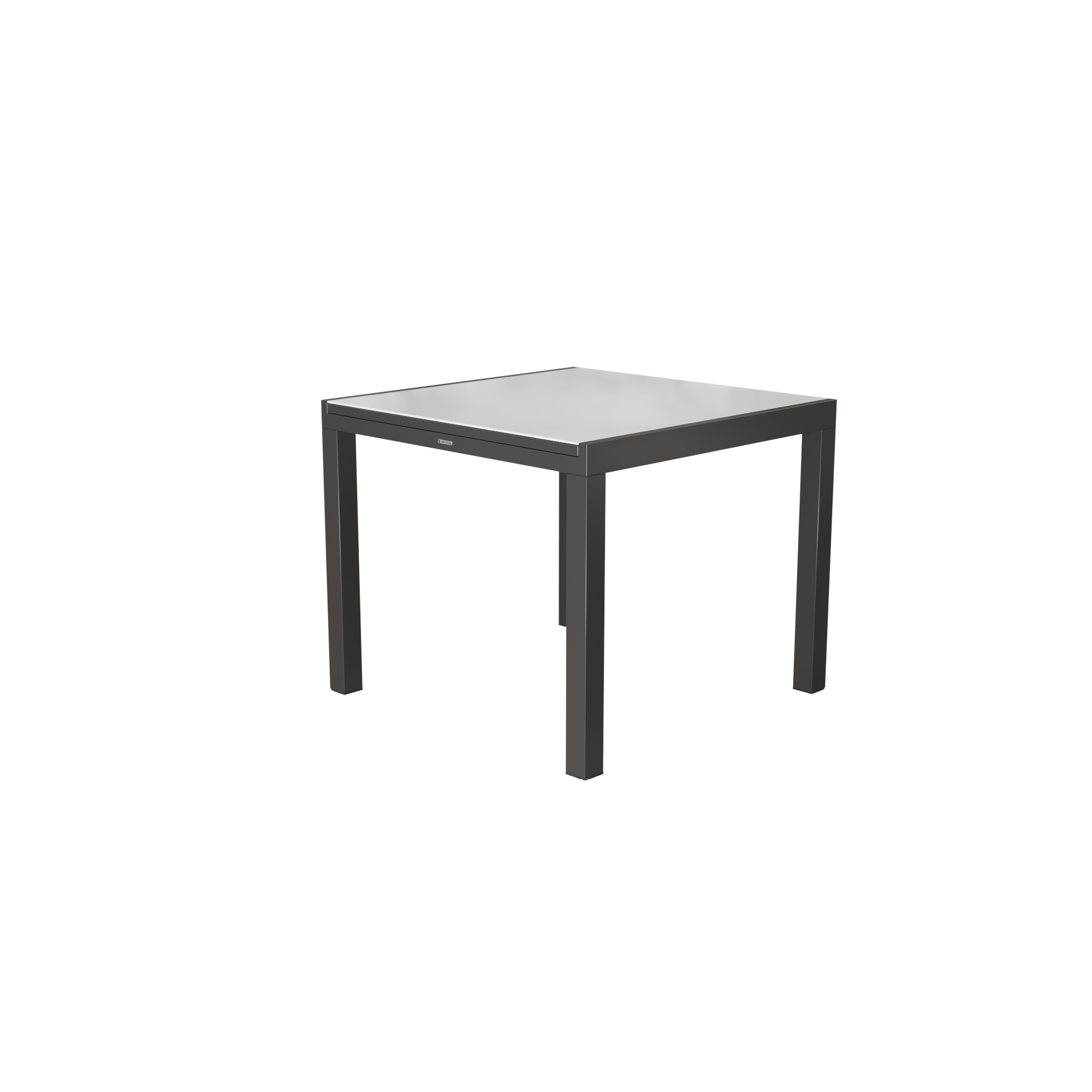 Mesa de alumínio NATERIAL LYRA ANTRACITE 90/160X90CM - 22