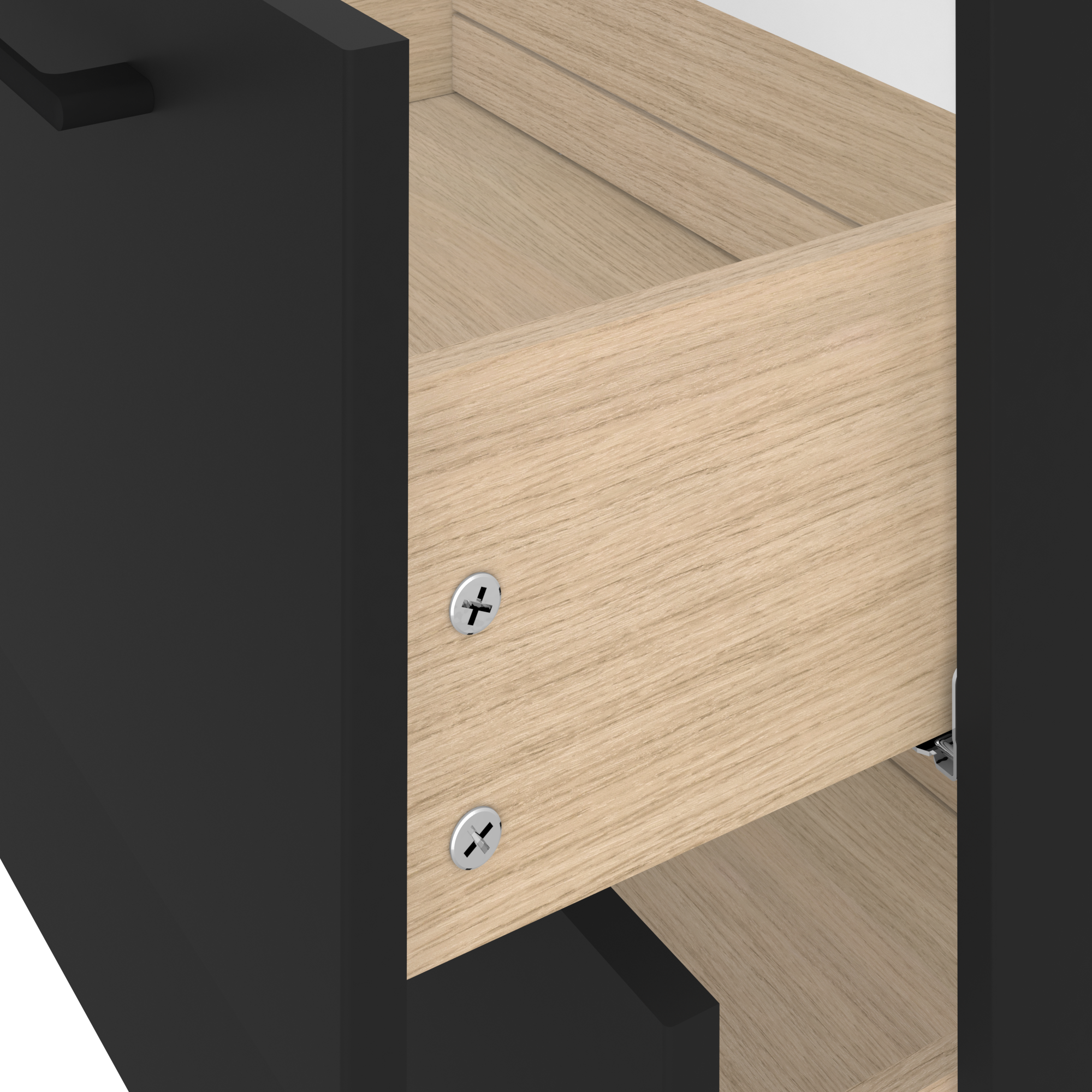 Szafka pod umywalkę Remix Black Mat 60 Sensea - 35