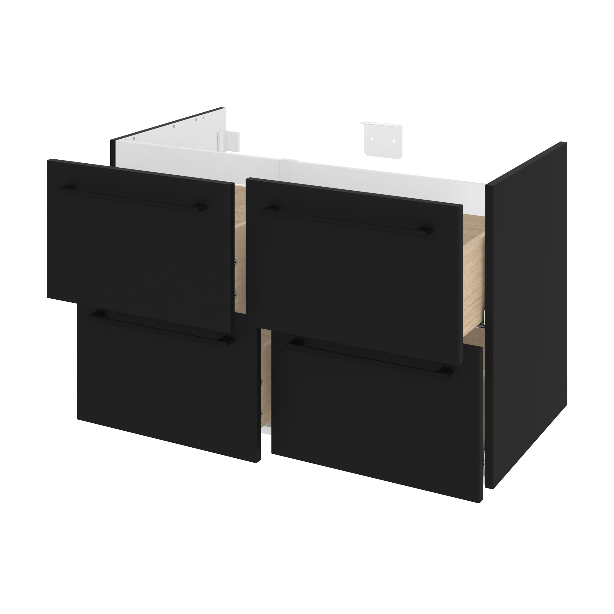 Szafka pod umywalkę Remix Black Mat 45 Sensea - 13