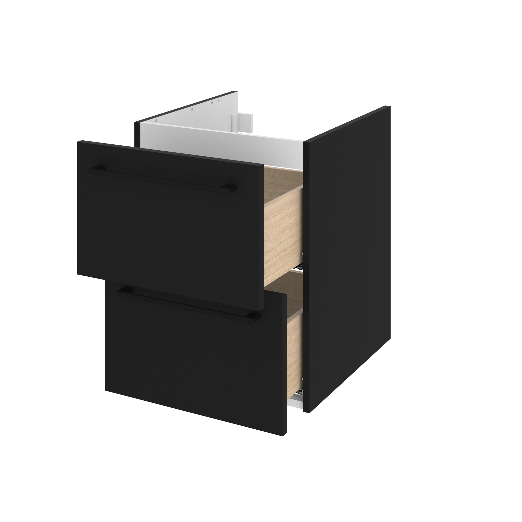 Szafka pod umywalkę Remix Black Mat 45 Sensea - 15