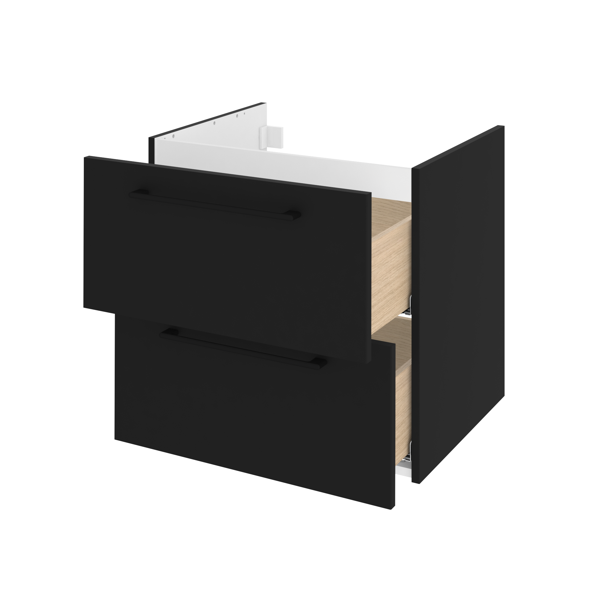 Szafka pod umywalkę Remix Black Mat 60 Sensea - 17