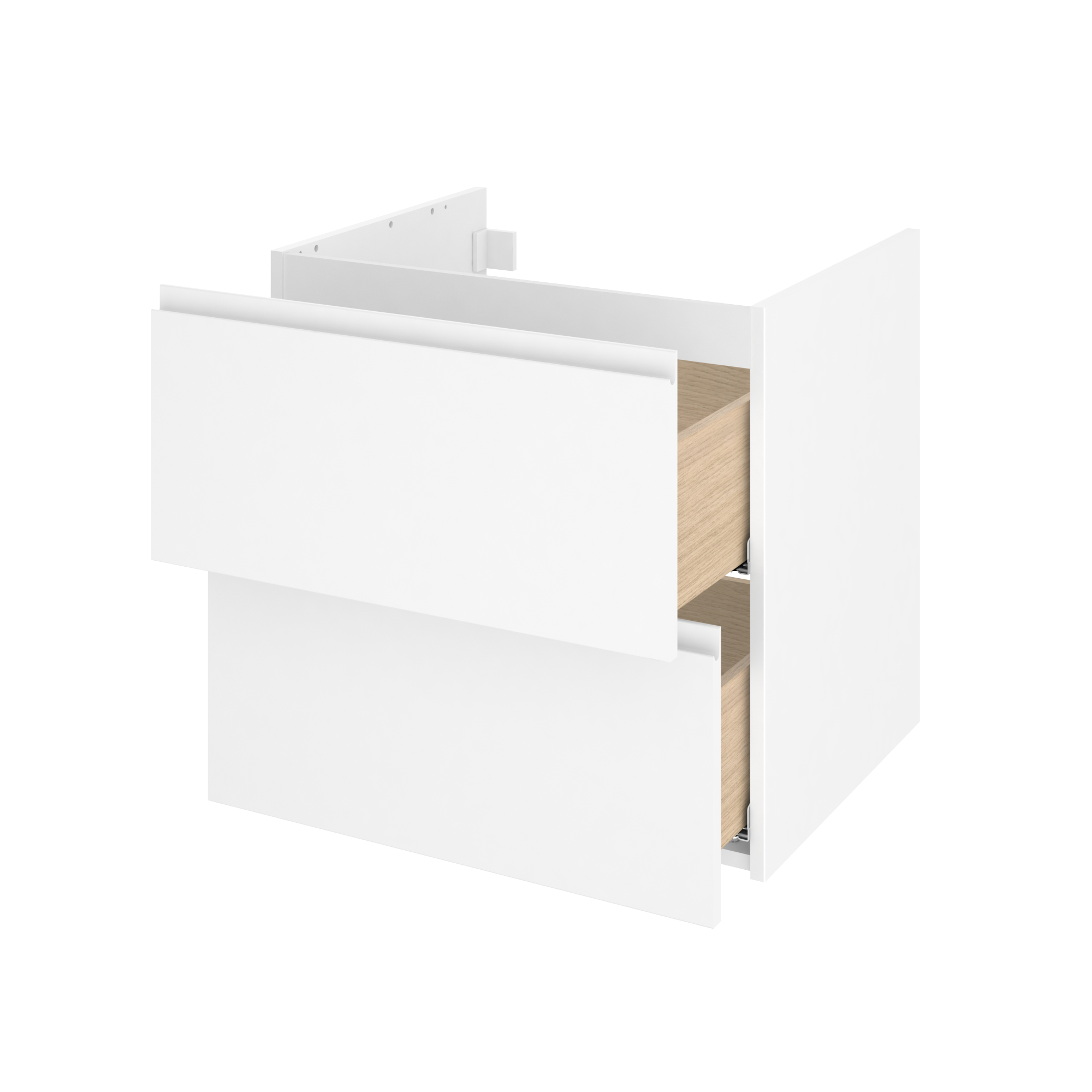 Szafka pod umywalkę Remix Biały Mat 60 Sensea - 9
