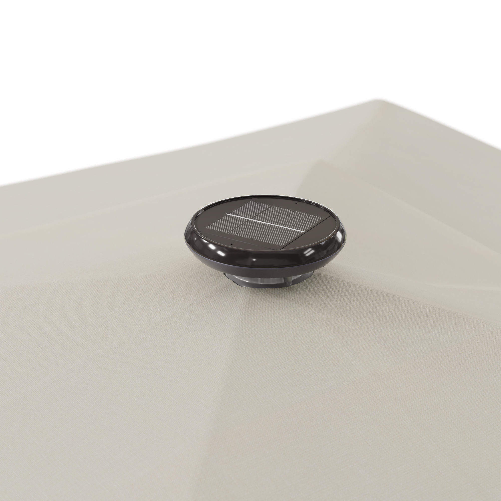 Parasol déporté carré blanc Sonora NATERIAL L.288 x l.288 cm - 9