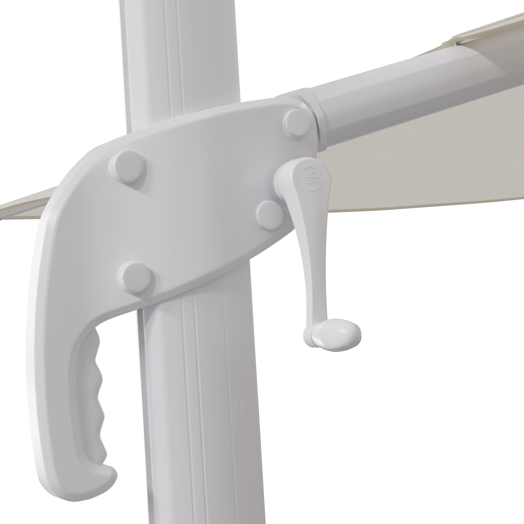 Chapéu de sol NATERIAL AURA 360º 250G 290X390CM BRANCO - 24