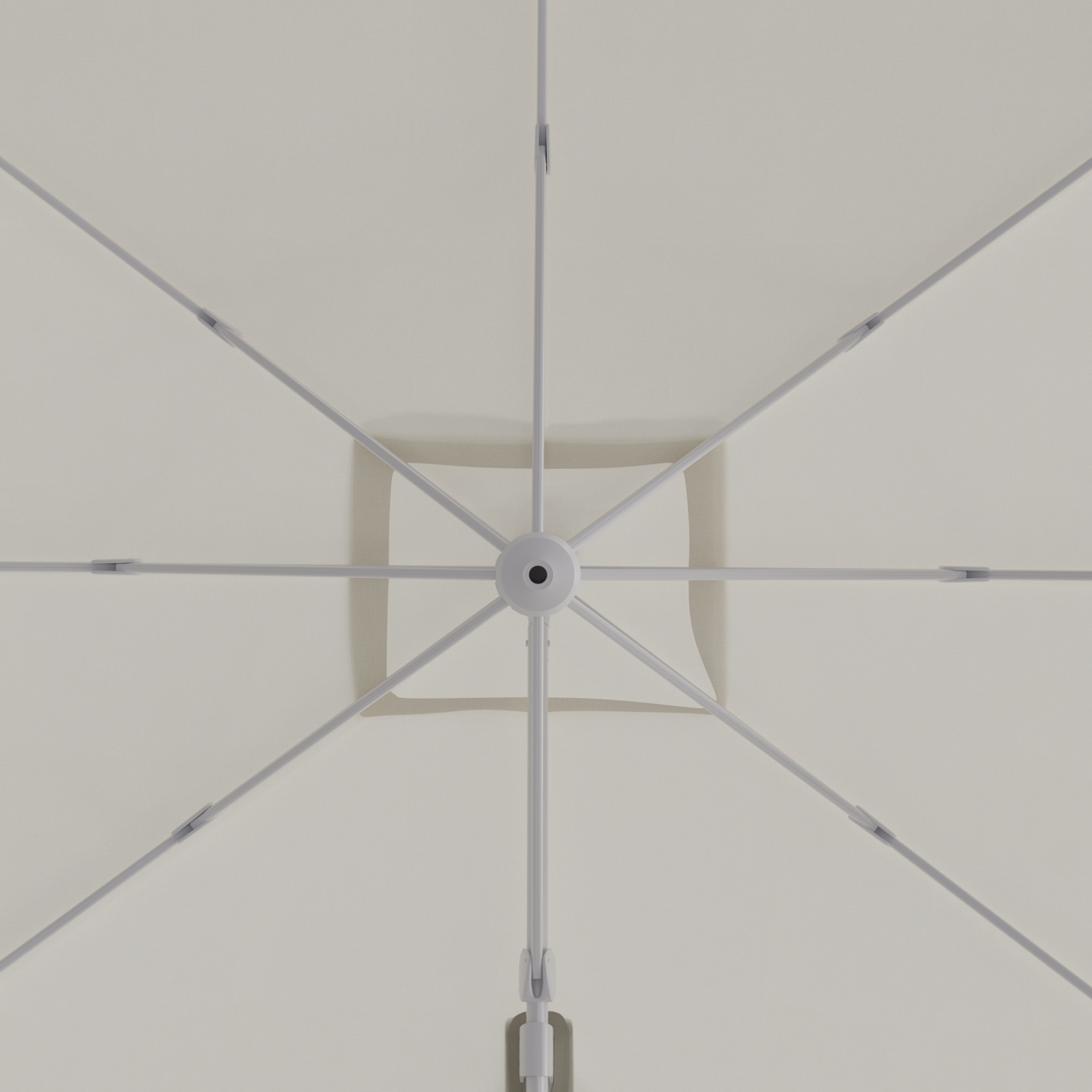 Parasol déporté rectangulaire blanc Aura NATERIAL L.386 x l.281 cm - 11