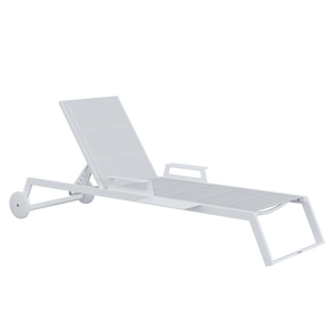 Bain de soleil en aluminium NATERIAL Odyssea blanc