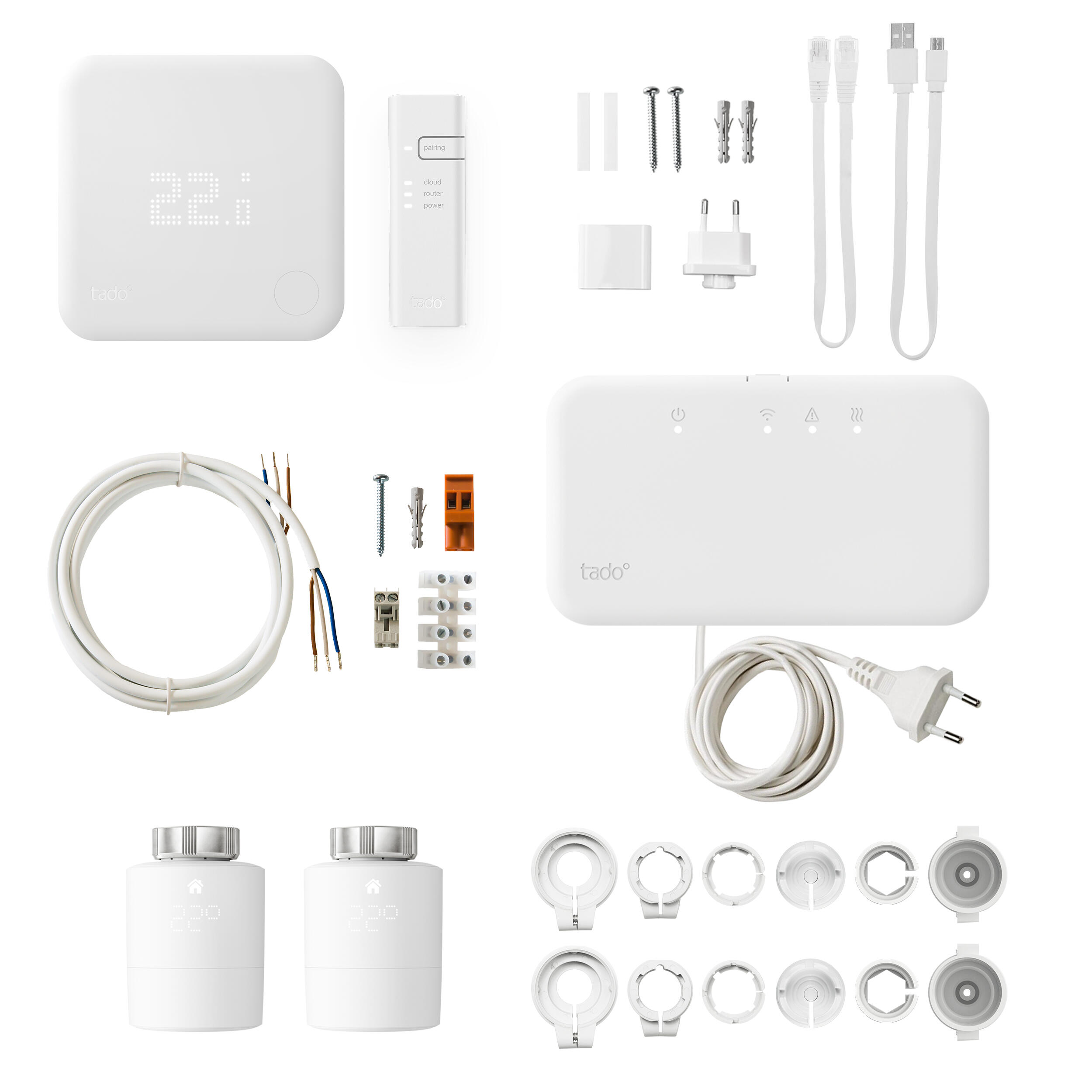 Thermostat connecté et intelligent sans fil TADO Kit v3+ avec 2 têtes - 2