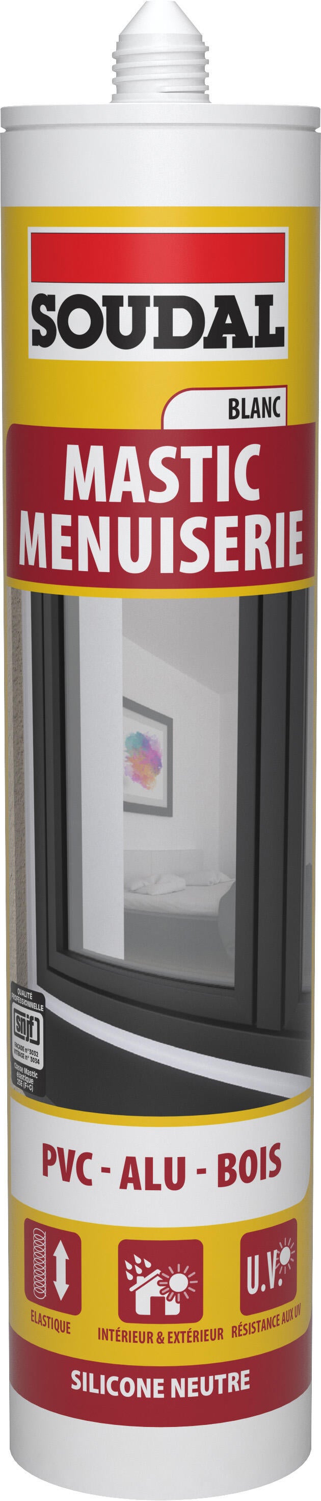 Mastic Silicone Soudal Blanc 280ml