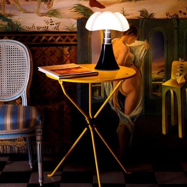 Lampe Mini pipistrello, brun foncé, h.35cm, H.35 cm LED