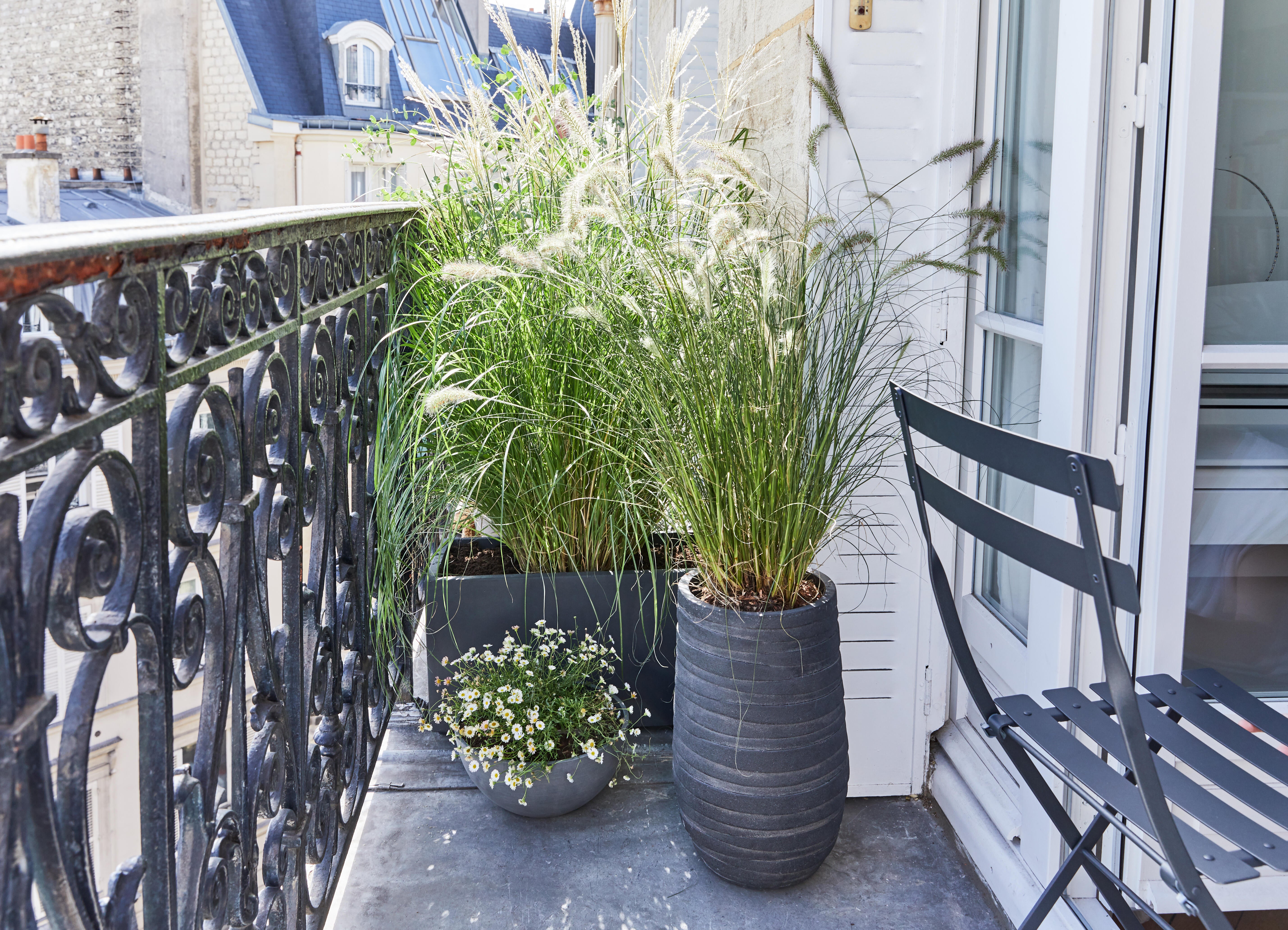 Vaso Brussels ECOPOT'S in polipropilene grigio H 14 x ø 30 cm - 4