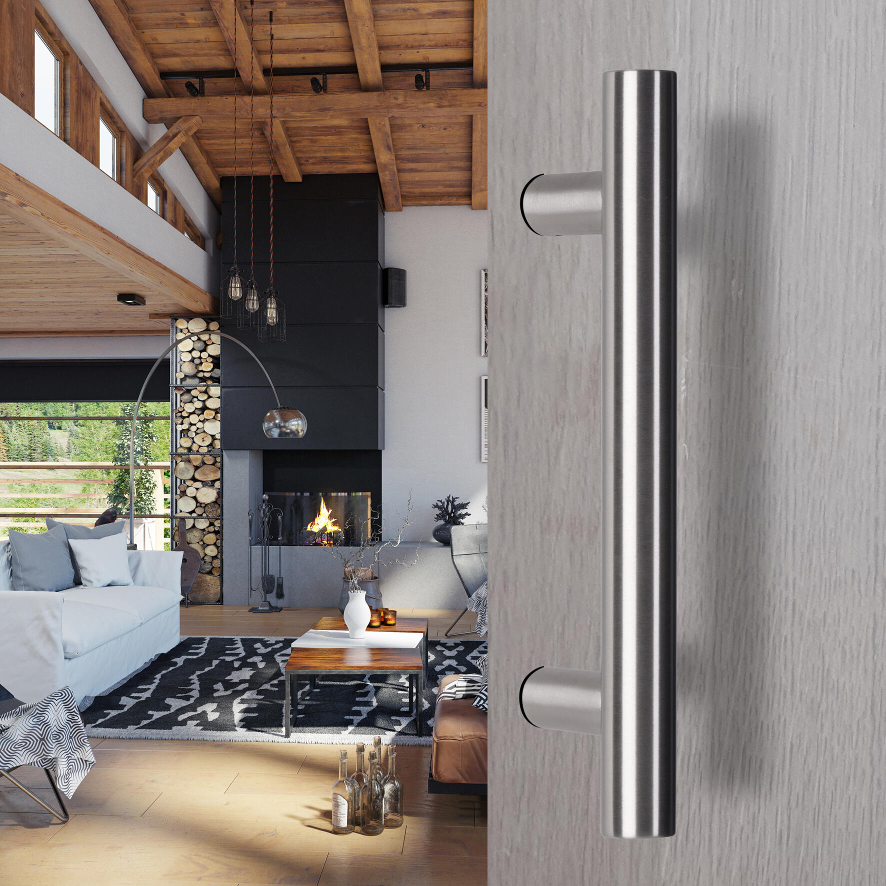 Tirant en inox ALPERTEC, entraxe 1200 mm, H.160 mm | Leroy Merlin