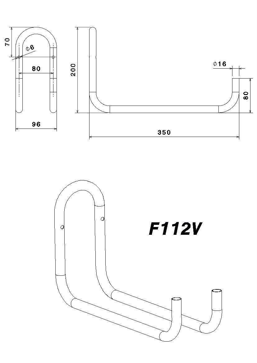 Crochet double MOTTEZ, H.20 x l.35 x P.10 cm - 4