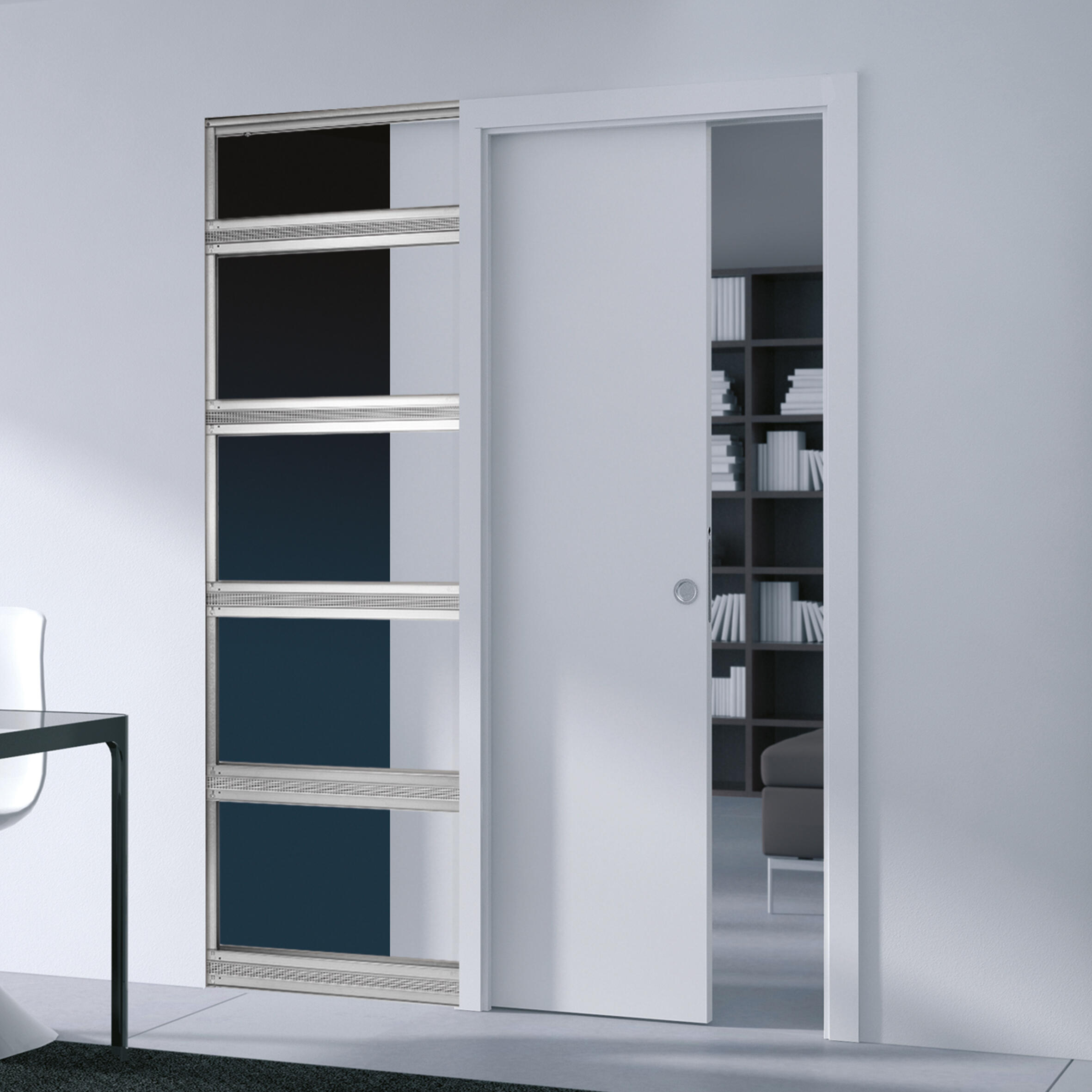 Système galandage Unique 100 ECLISSE à monter, pour porte de largeur 73 cm - 2