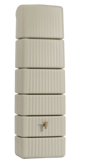 Récupérateur D'eau BELLI Rectangulaire Taupe, 300 L | Leroy Merlin