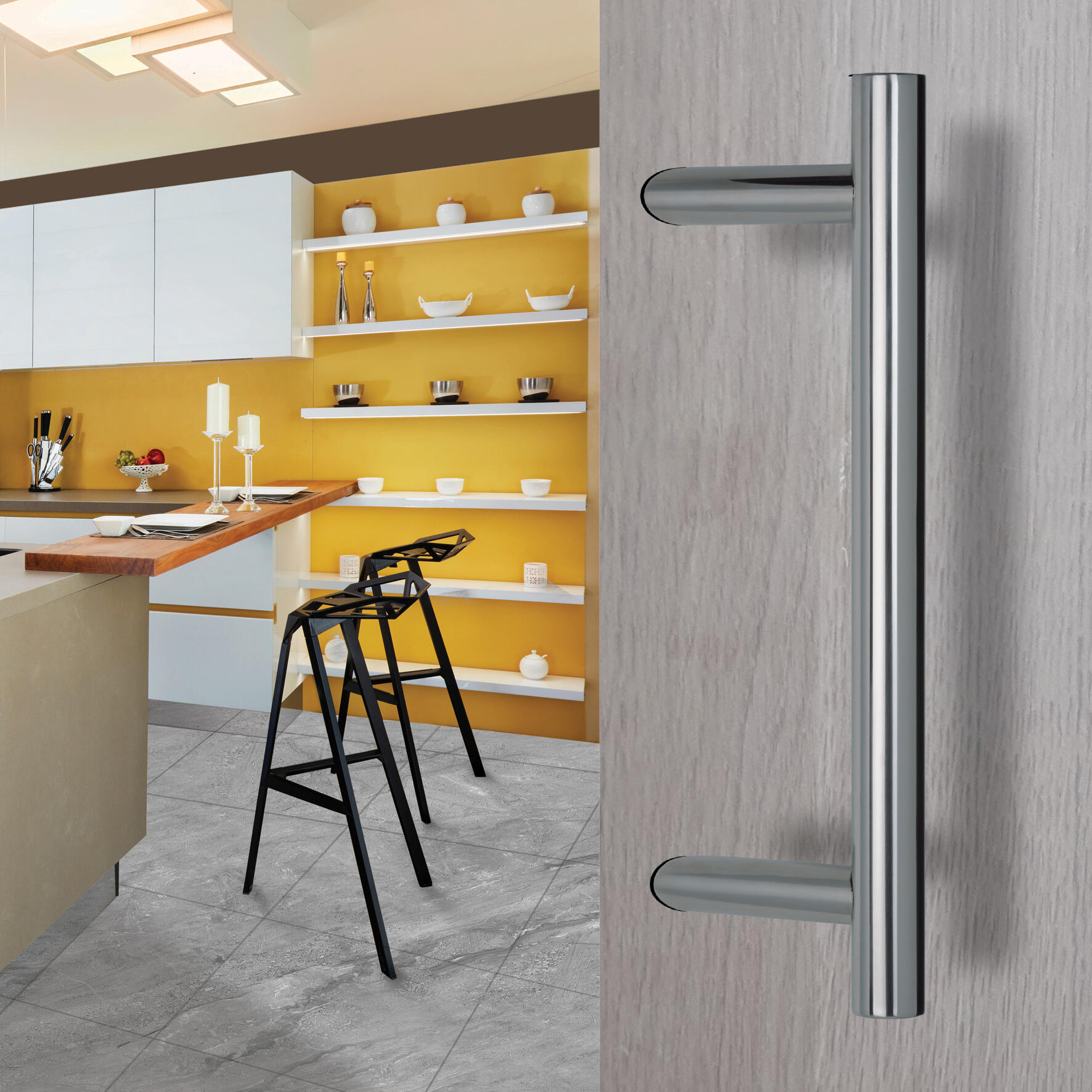 Tirant en inox ALPERTEC, entraxe 200 mm, H.300 mm | Leroy Merlin