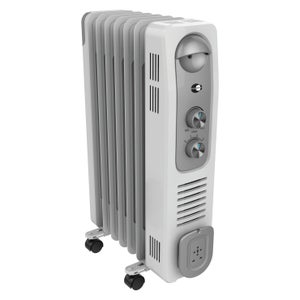 Radiateur Bain D'huile EQUATION 1500W Blanc Mobile Silencieux