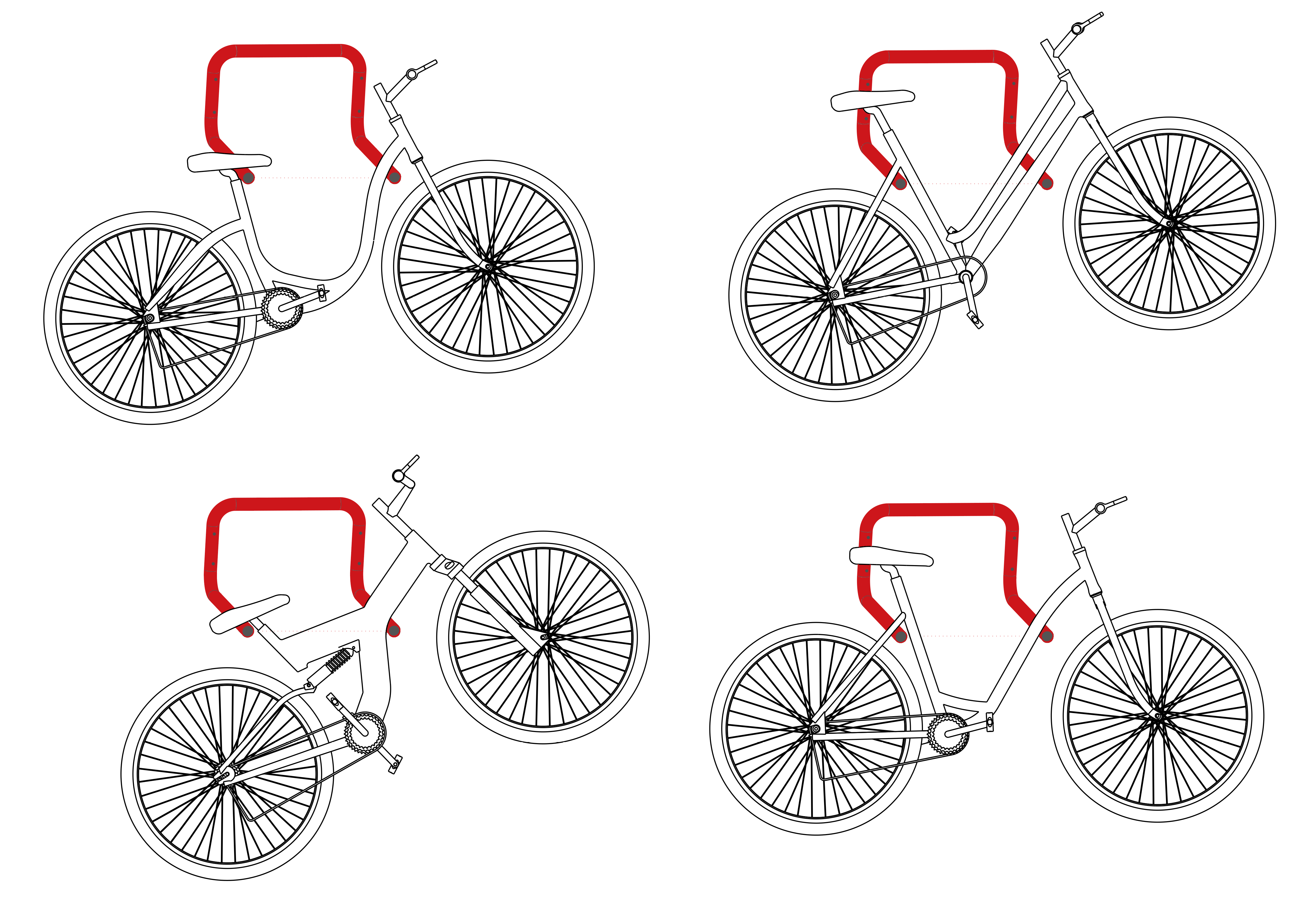 Support pour 2 vélos MOTTEZ, H.30 x l.52 x P.51 cm - 4