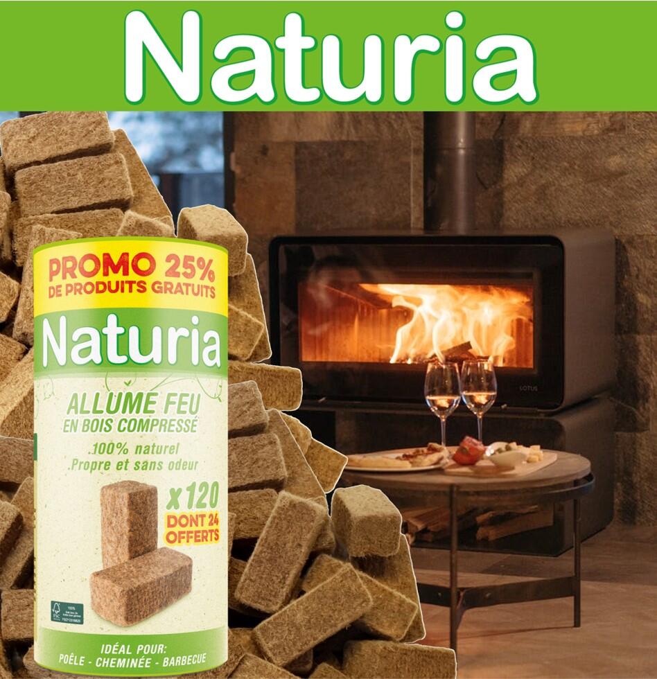 Cubes d'allumage compressés NATURIA 120 pièces - 2