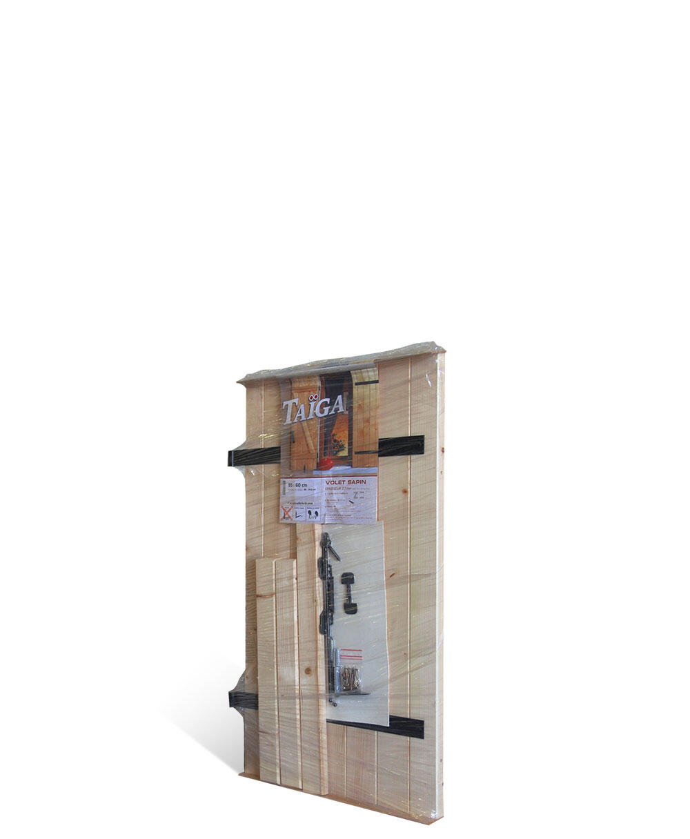 Volet battant bois Taïga, h.95 x l.60 cm, 1 vantail - 3