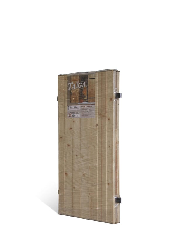 Volet battant bois Taïga, h.115 x l.120 cm, 2 vantaux