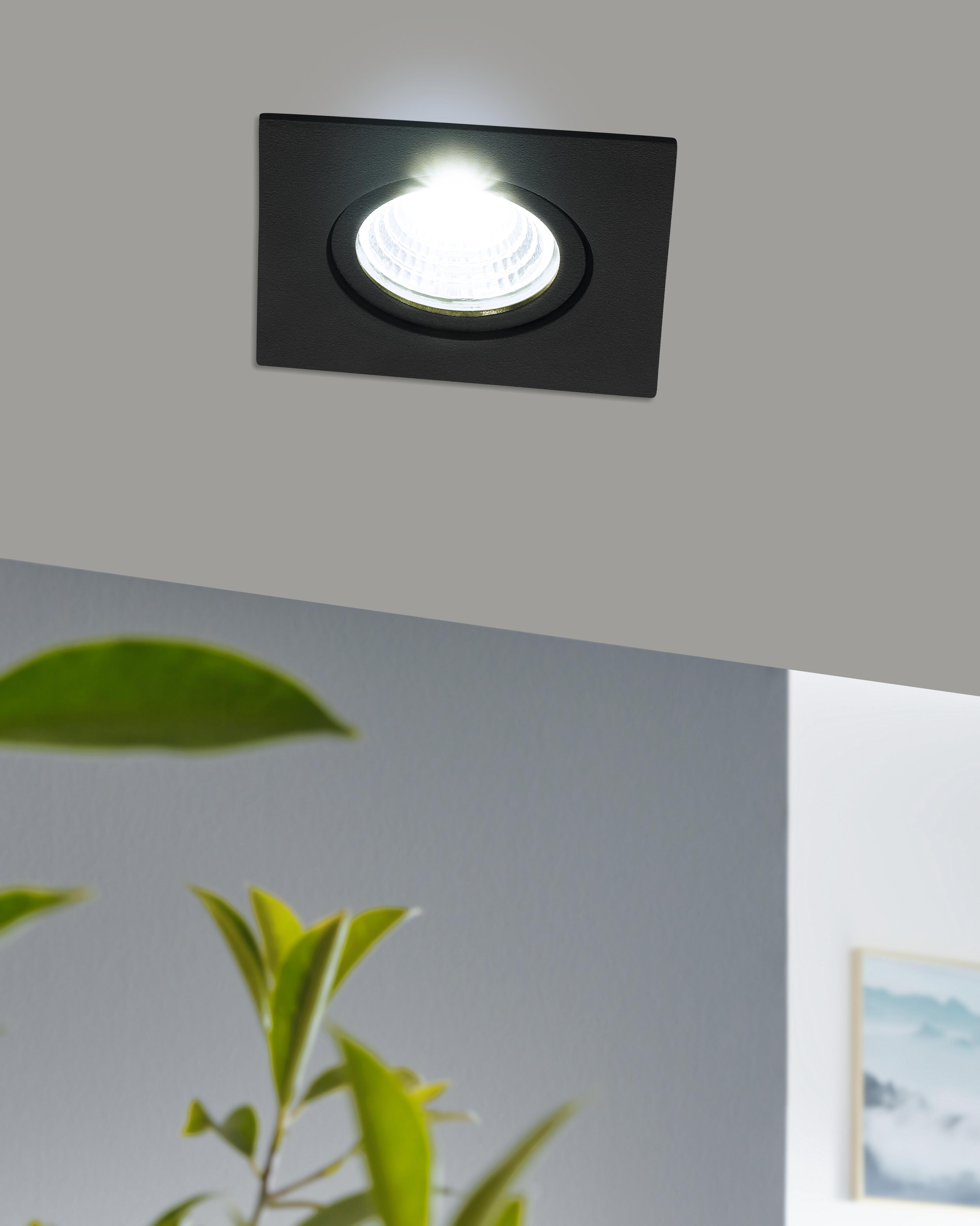 Saliceto module led, 4000K EGLO carré noir - 2