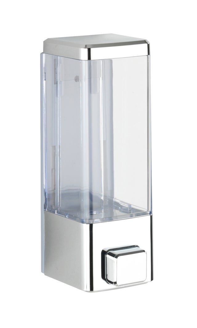 Dispenser sapone per bagno Istres cromo in abs 0.32 l