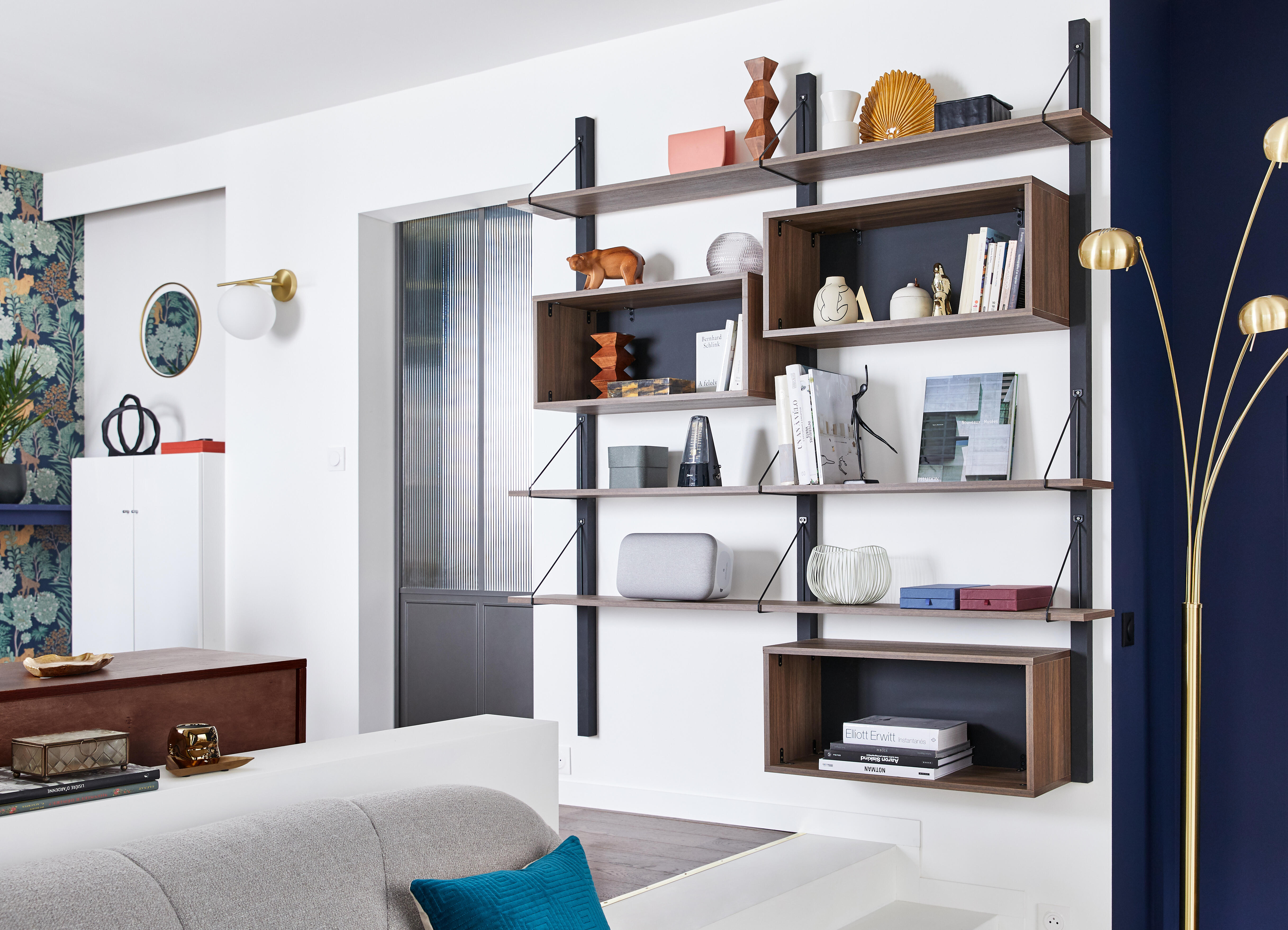 Lampadaire Kimi, acier, doré,  H.228 cm INSPIRE, E14 - 5