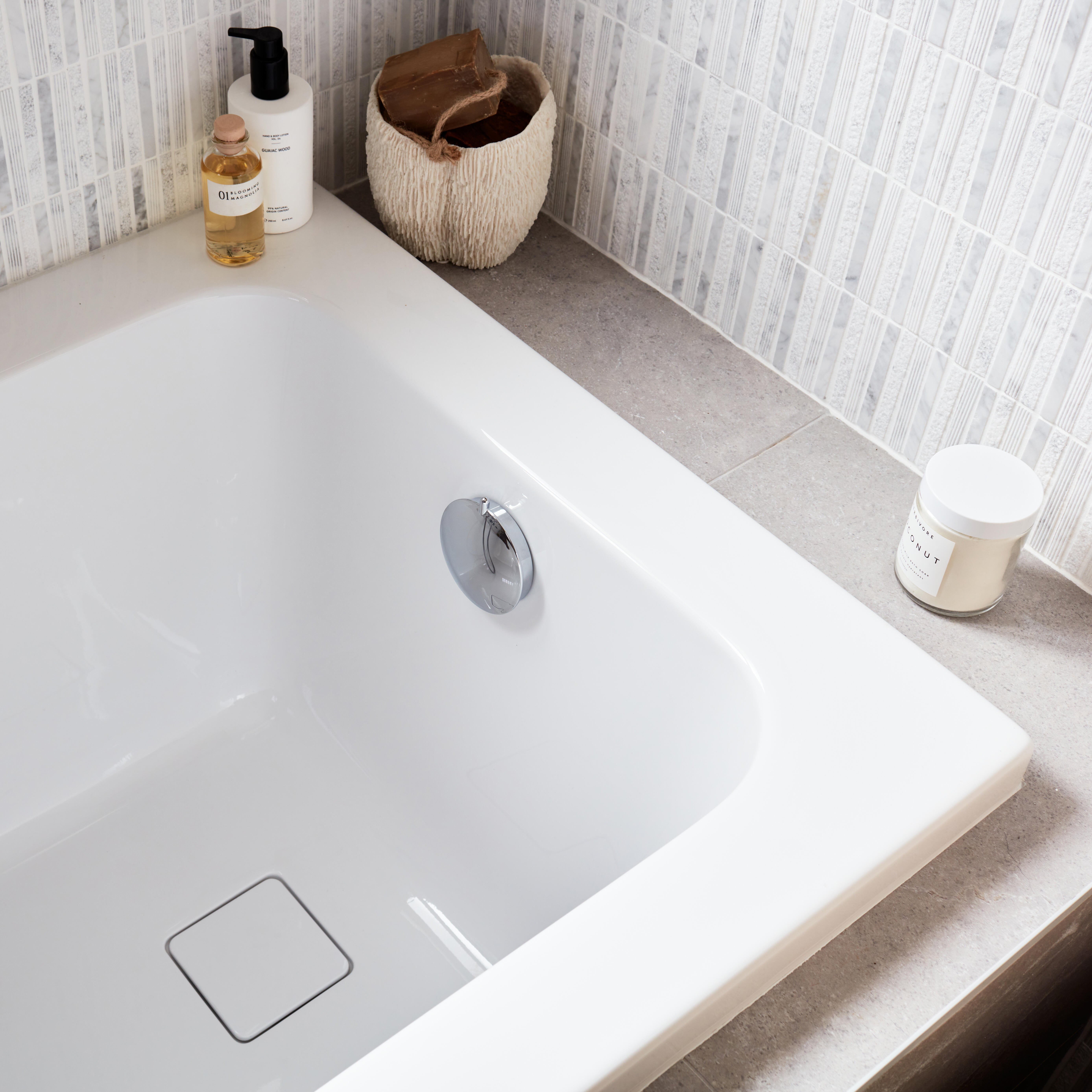 Baignoire rectangulaire L.170x l.75 cm blanc brillant, SENSEA Remix - 4