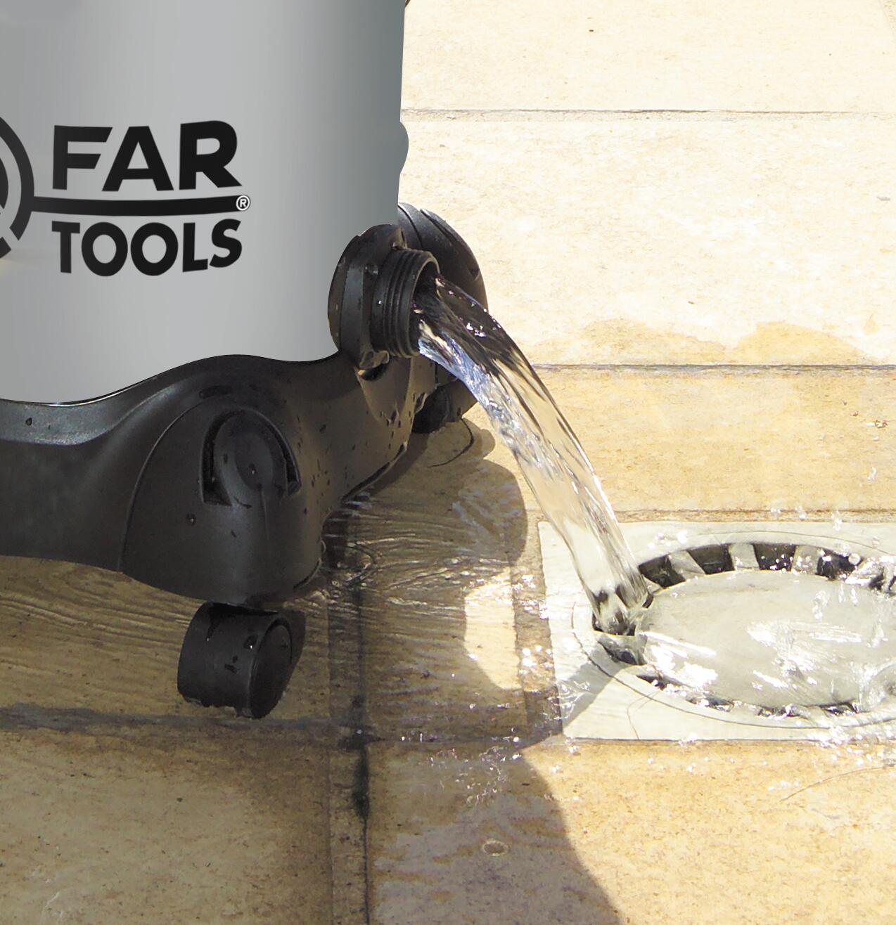 Shampouineuse eau et poussières FARTOOLS, 16 kPa, 20 l - 7