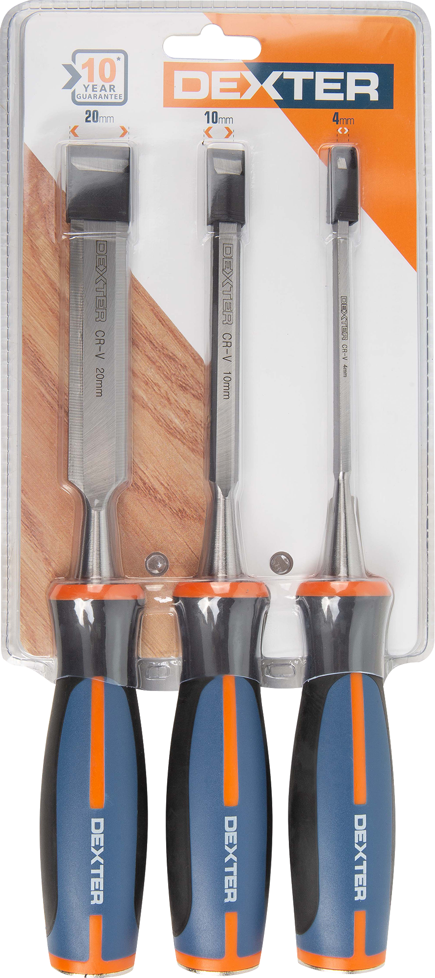 Lot de 3 ciseaux à bois DEXTER - 6