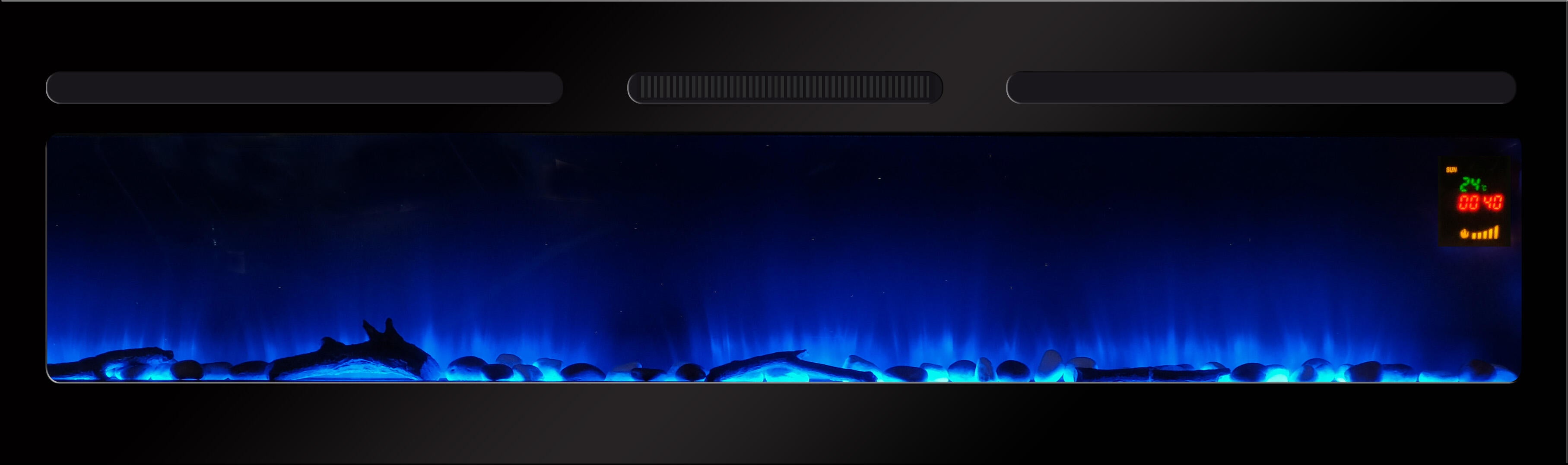 Chemin'Arte Cheminée électrique encastrable Élysée 3XL 150 cm, Effet flamme LED - 3