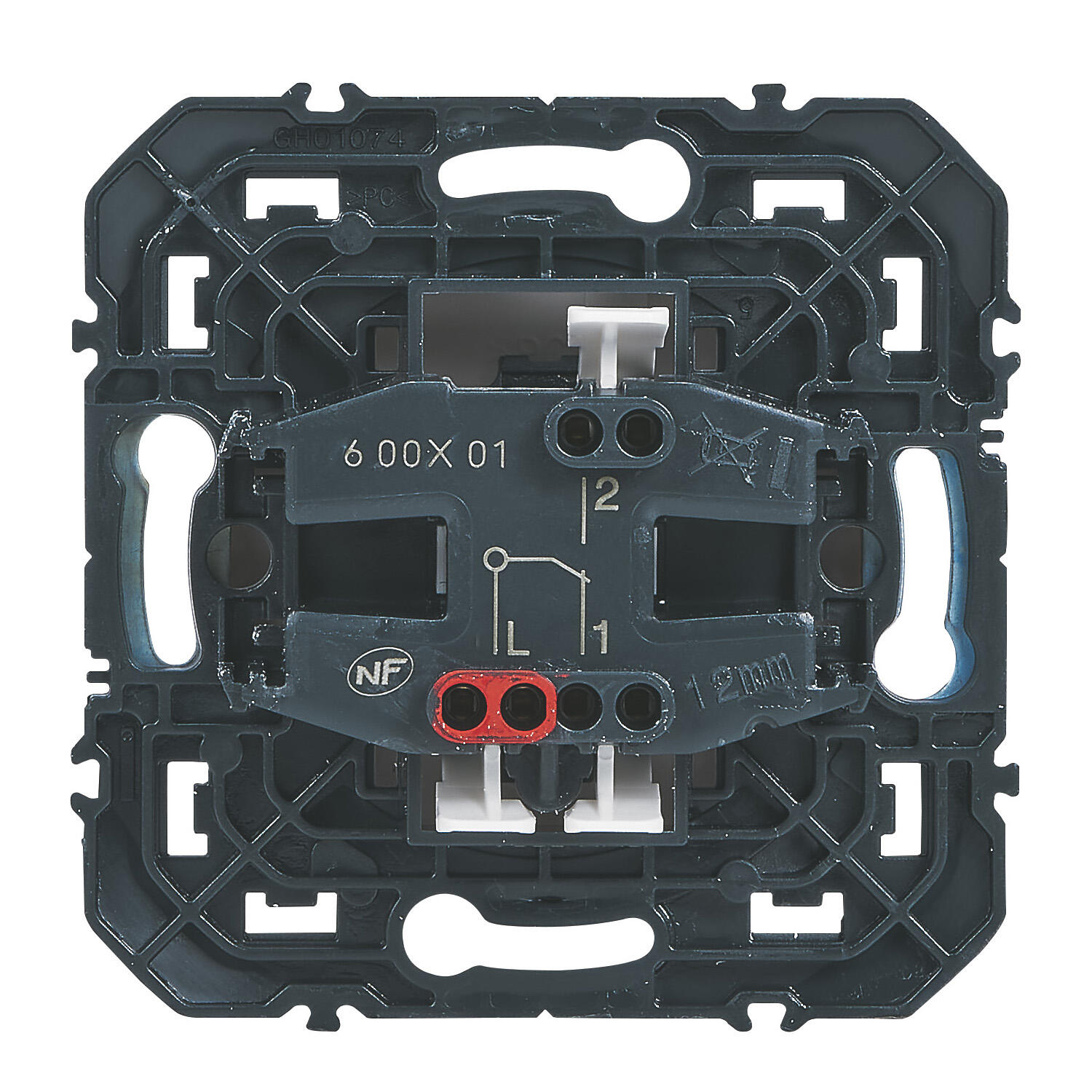 Lot de 5 interrupteurs va-et-vient complet, LEGRAND Dooxie, blanc - 3