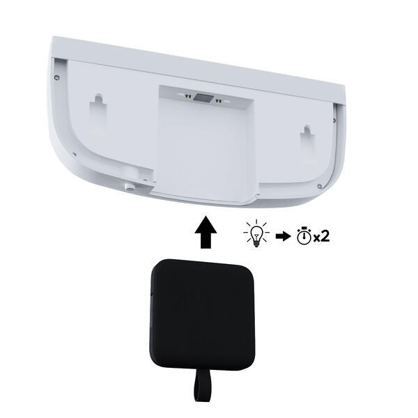 Applique solaire et rechargeable Booster Foley 150 à 900 Lumen blanc INSPIRE - 4