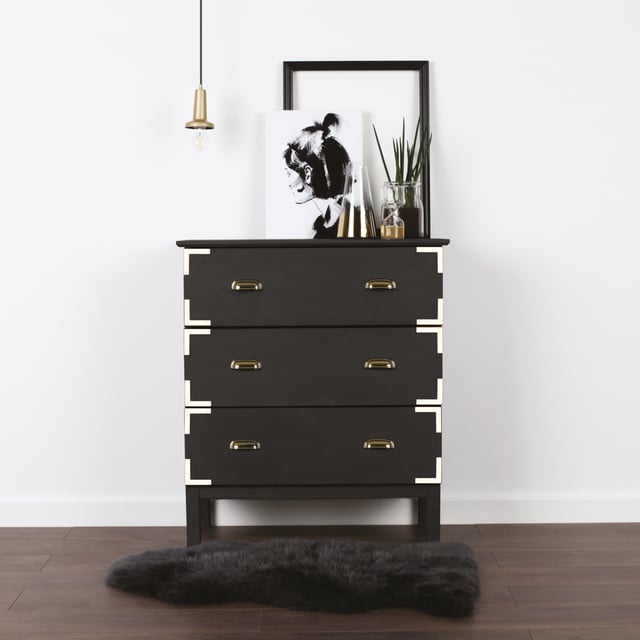 Peinture meuble et boiserie RUST-OLEUM graphite Poudré mat 0.5 l