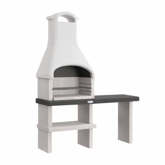 Barbecue fisso a legna e carbonella ORLANDO EASY GARDEN BY PALAZZETTI L 160 x H 216 x P 59 cm