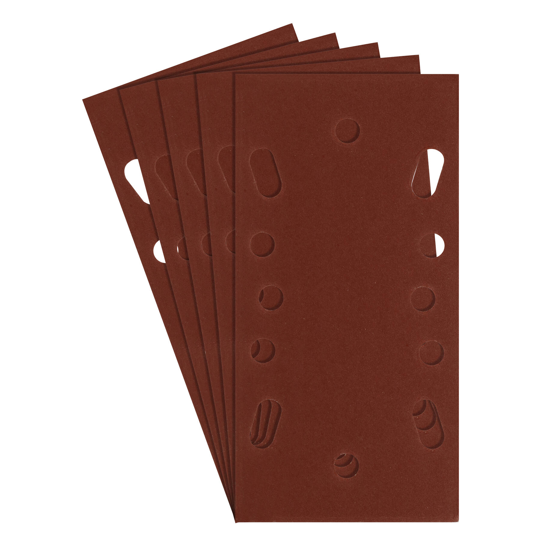 Lot de 5 papiers abrasifs, DEXTER, l.93 x L.185 mm grain 180 - 2