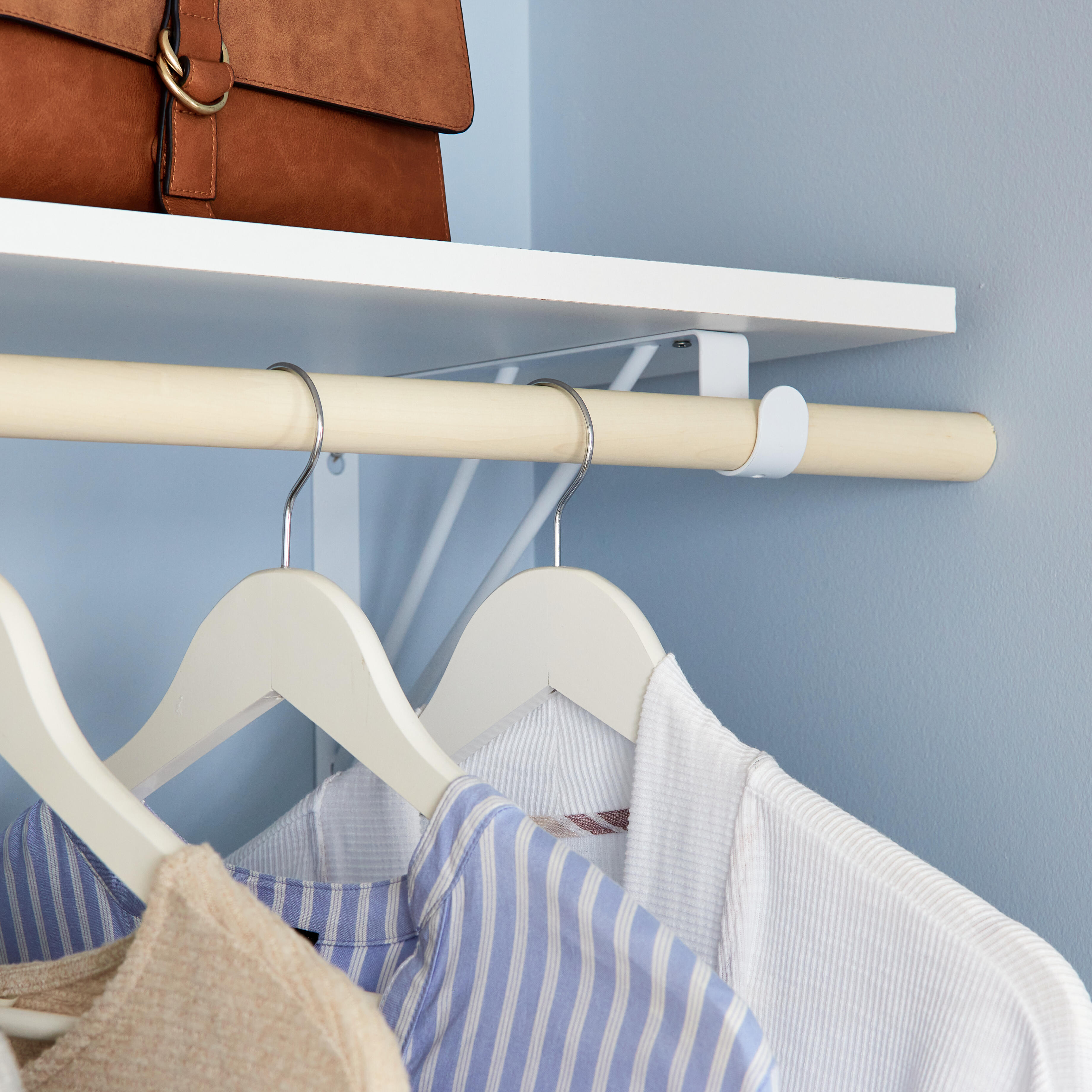 Set di 4 grucce antiscivolo L 44.5 x H 23 cm bianco - 5