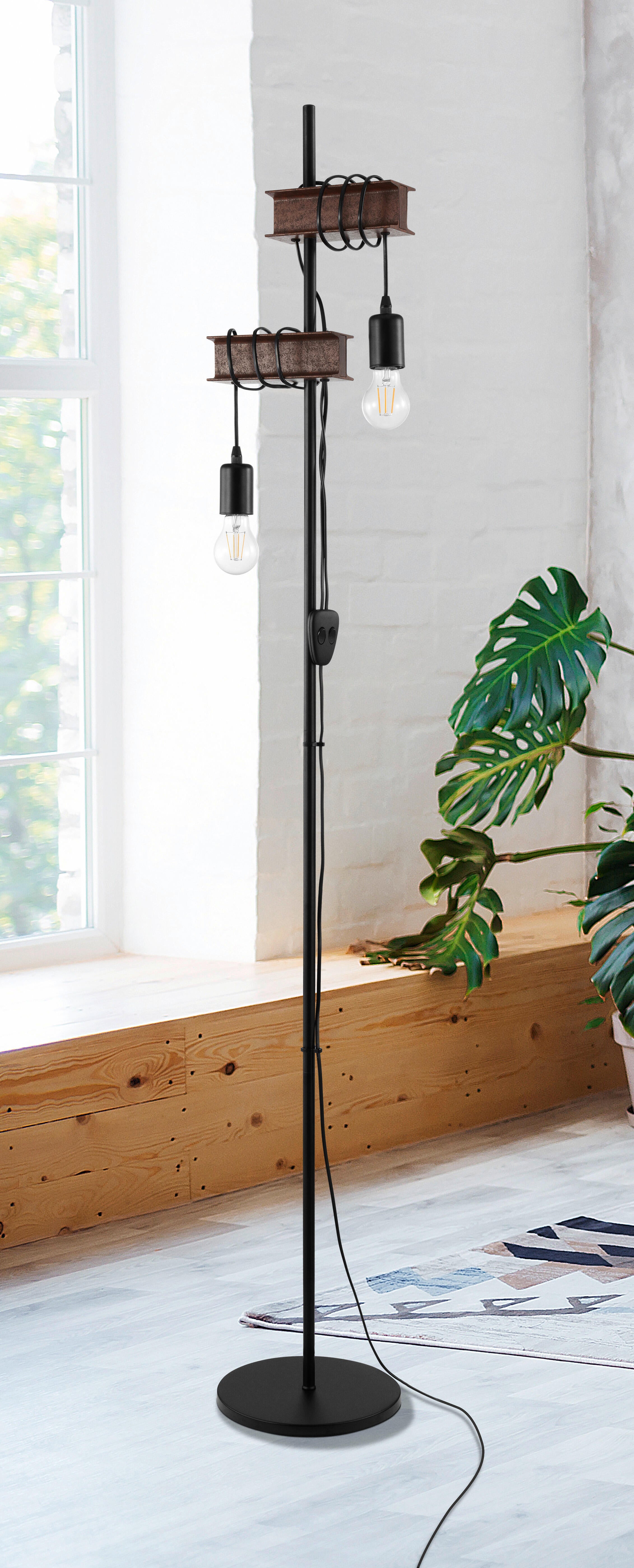 Lampadaire Medbourne, acier, noir,  H.170 cm, E27 - 2