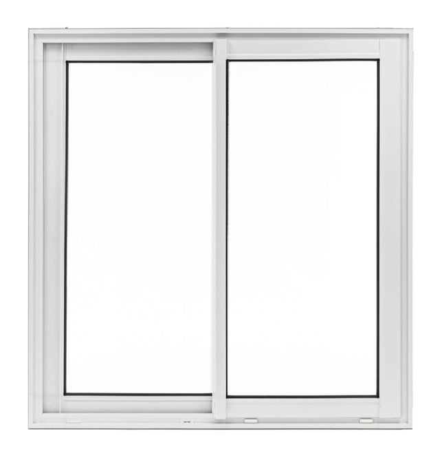 Fenêtre coulissante alu Essentiel H.125xl.120cm blanc