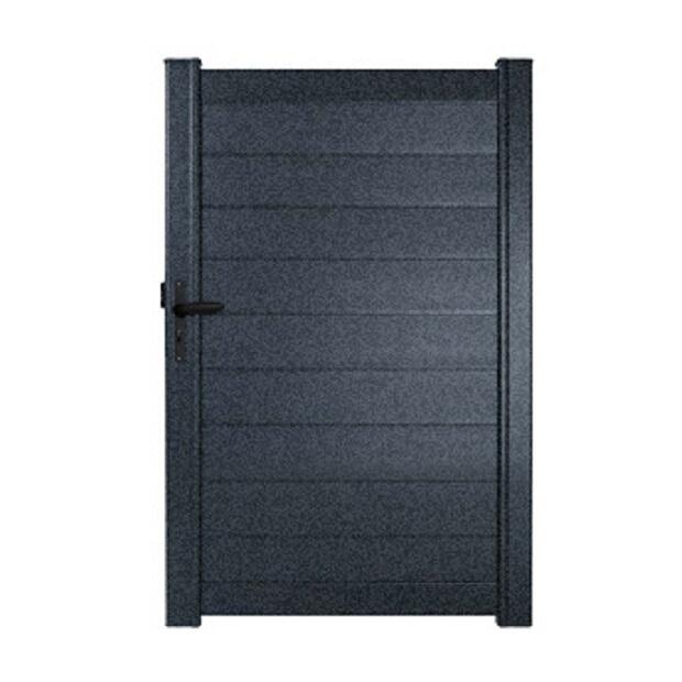 Portillon battant Lao gris sablé, Klos up! l.99 H.155.8 cm - 3
