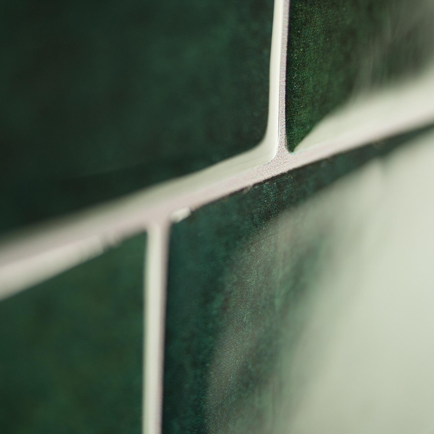 Lot de 4 adhésifs décoratifs SMART TILES métro fiona, vert 29.36X21.29 cm - 15