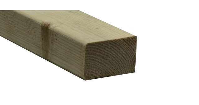 Lambourde pour terrasse bois résineux France, bois, L.2.4 m x l.7 cm x Ep.4.5 cm