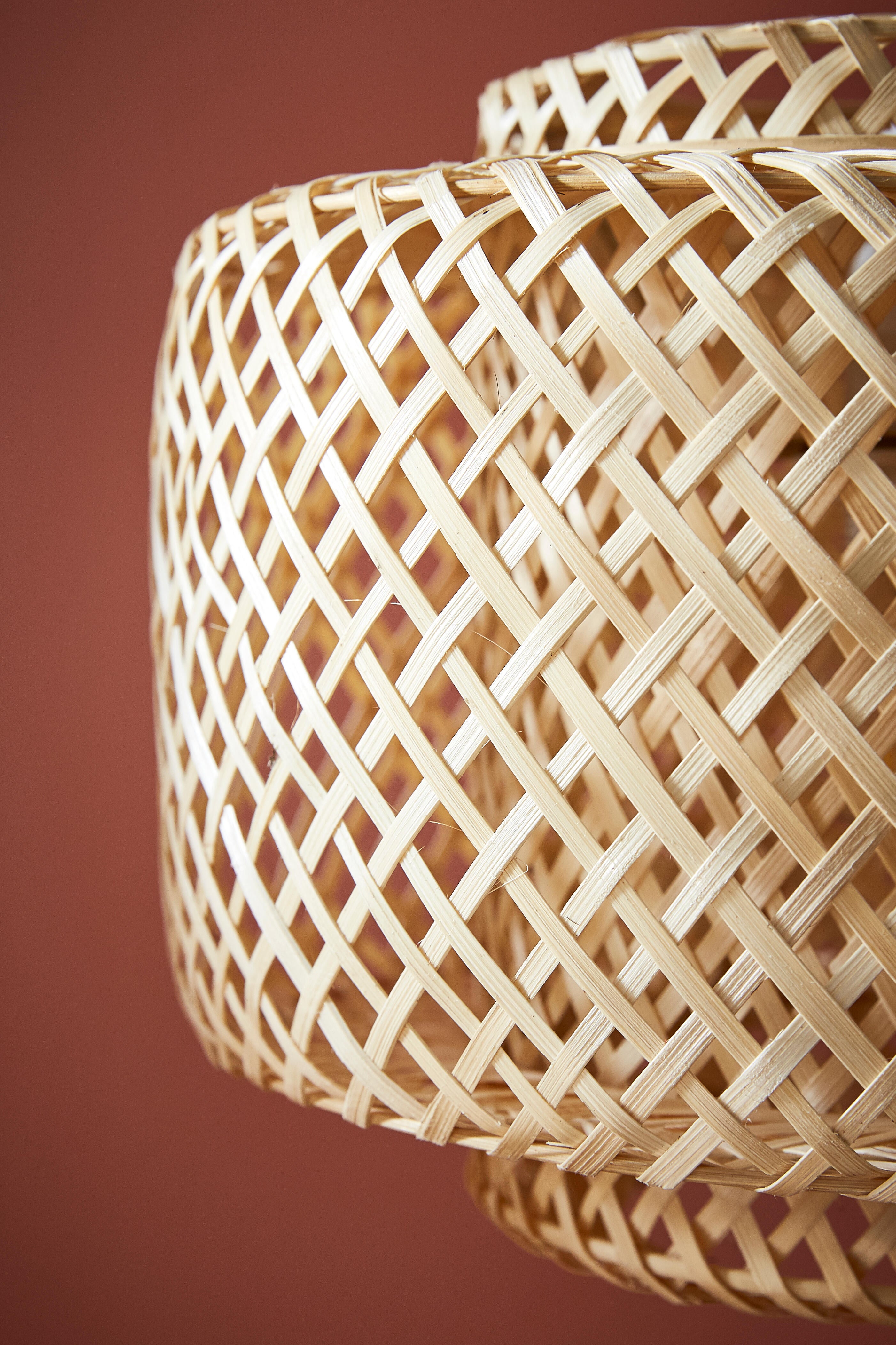Suspension Doramu bambou, beige, Diam.40 cm, E27 - 5