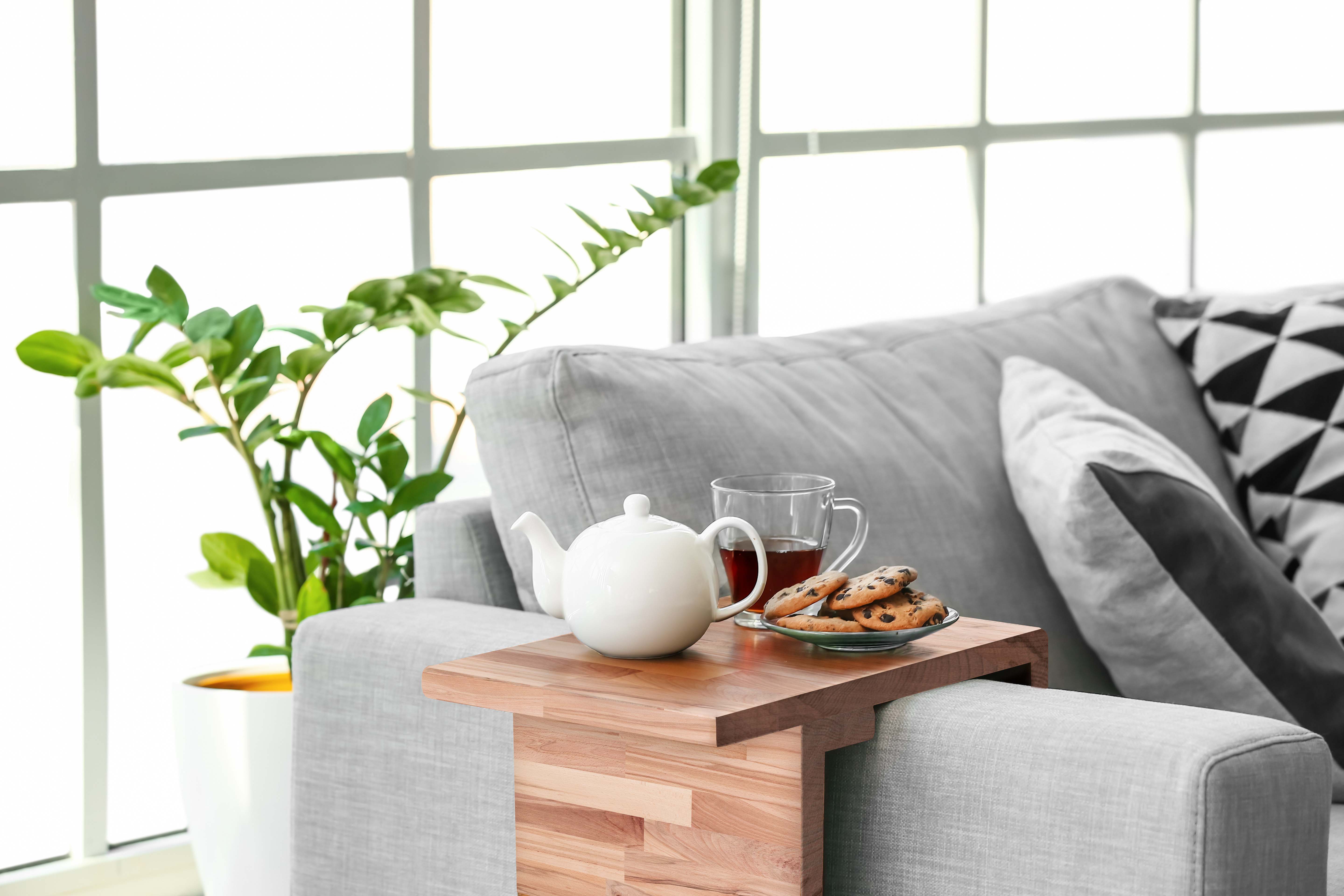 Tablette hêtre lamellé collé, L.120 x l.40 cm x Ep.18 mm - 5