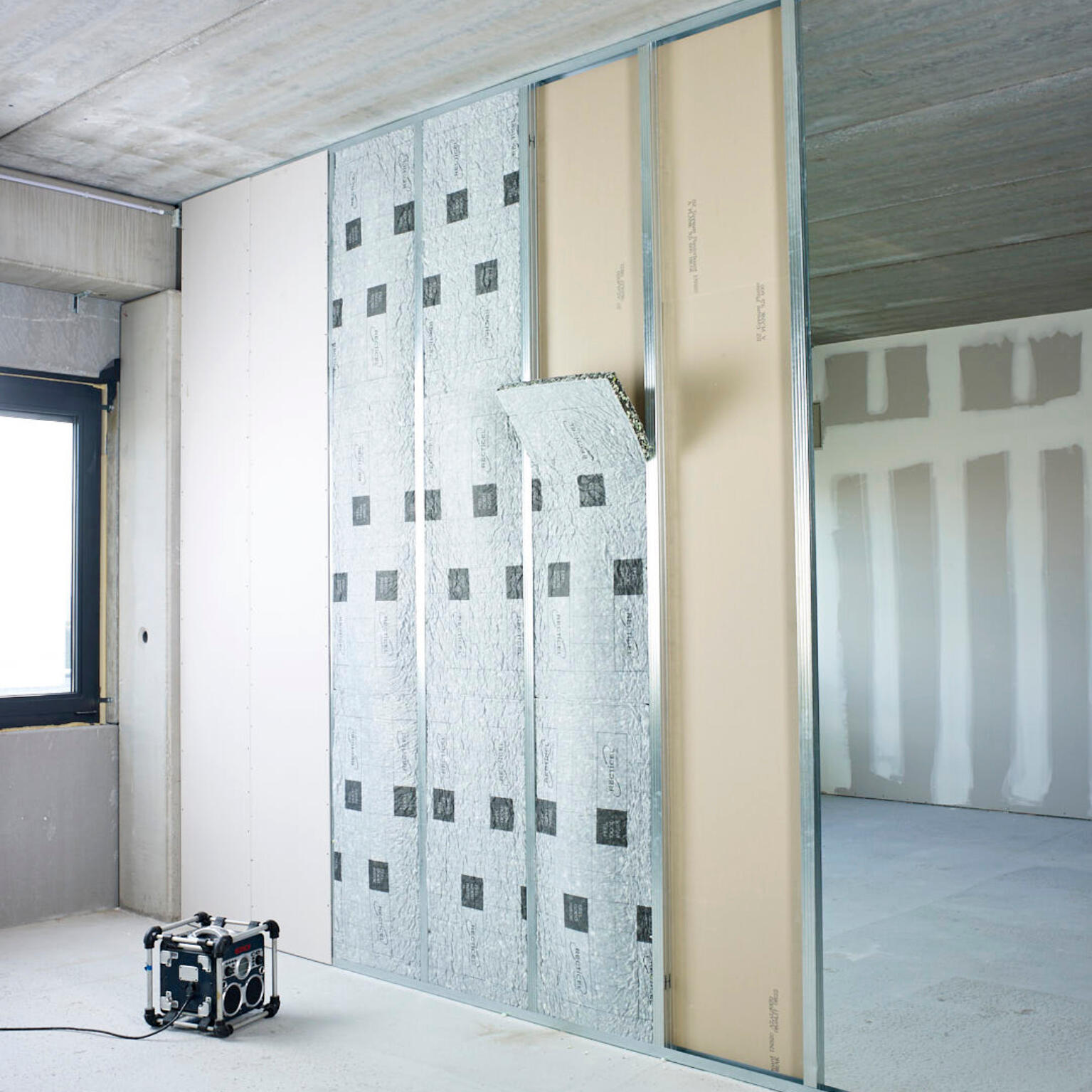 Panneau acoustique recyclé - Simfocor RECTICEL l.0.6 m x L.2.5 m x Ep.45 mm - 5