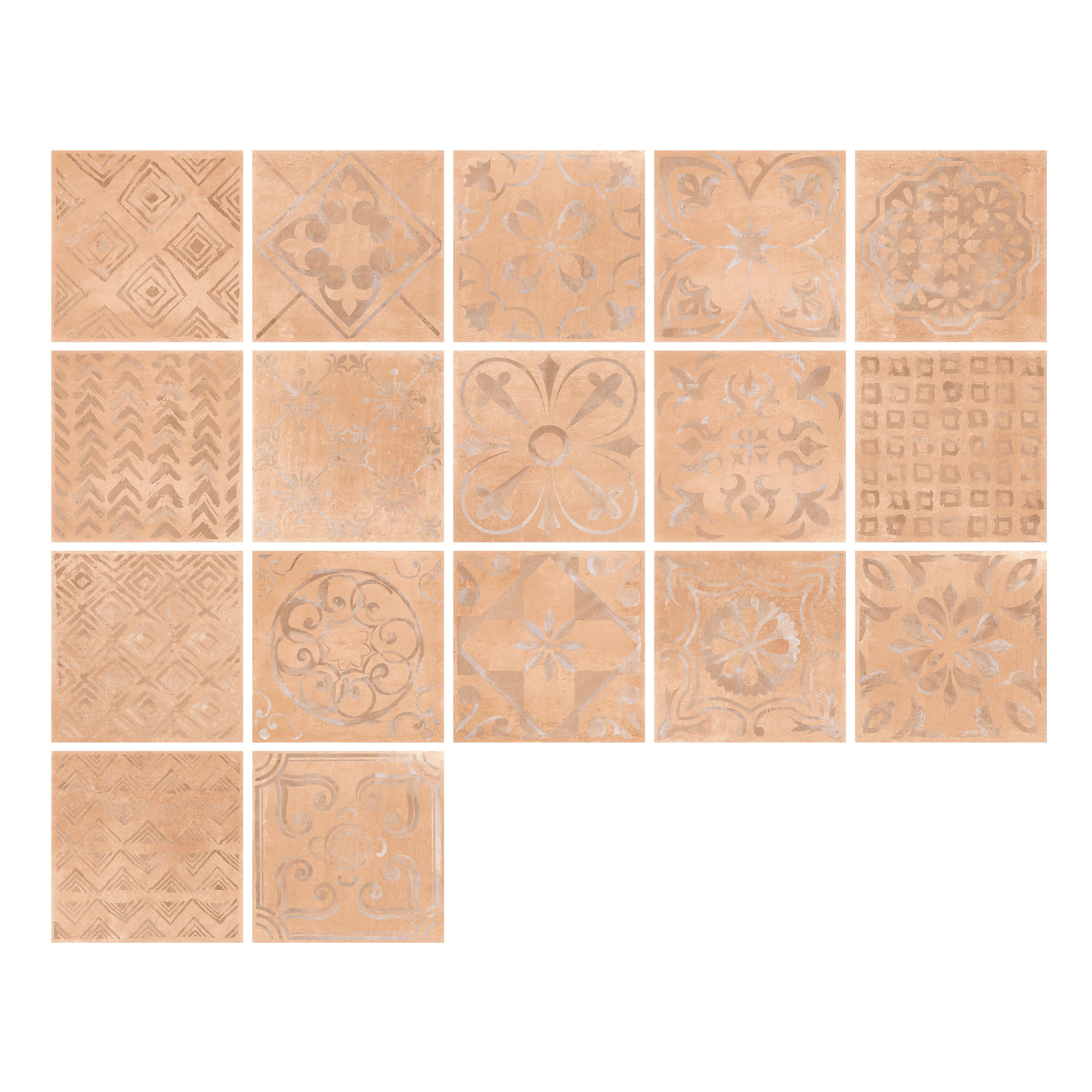 Carrelage sol extérieur effet terre cuite marron Apogée l.33 x L.33 cm STN - 2