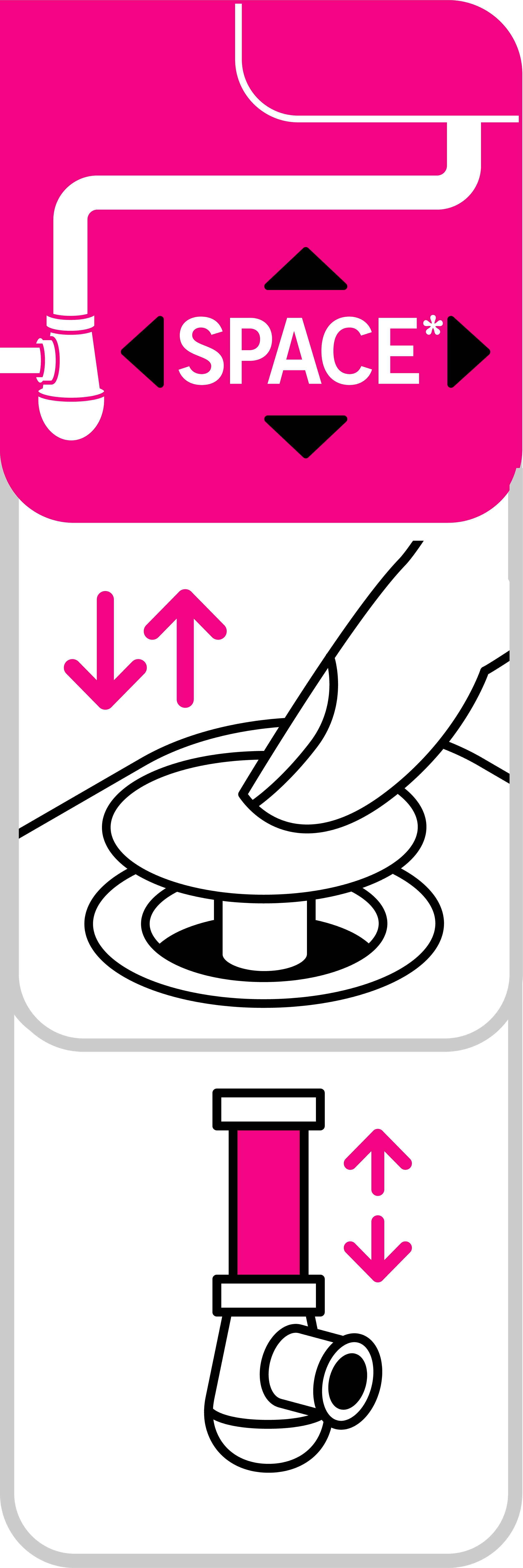 Syfon umywalkowy z korkiem KLIK-KLAK oszczędzający miejsce EQUATION - 5