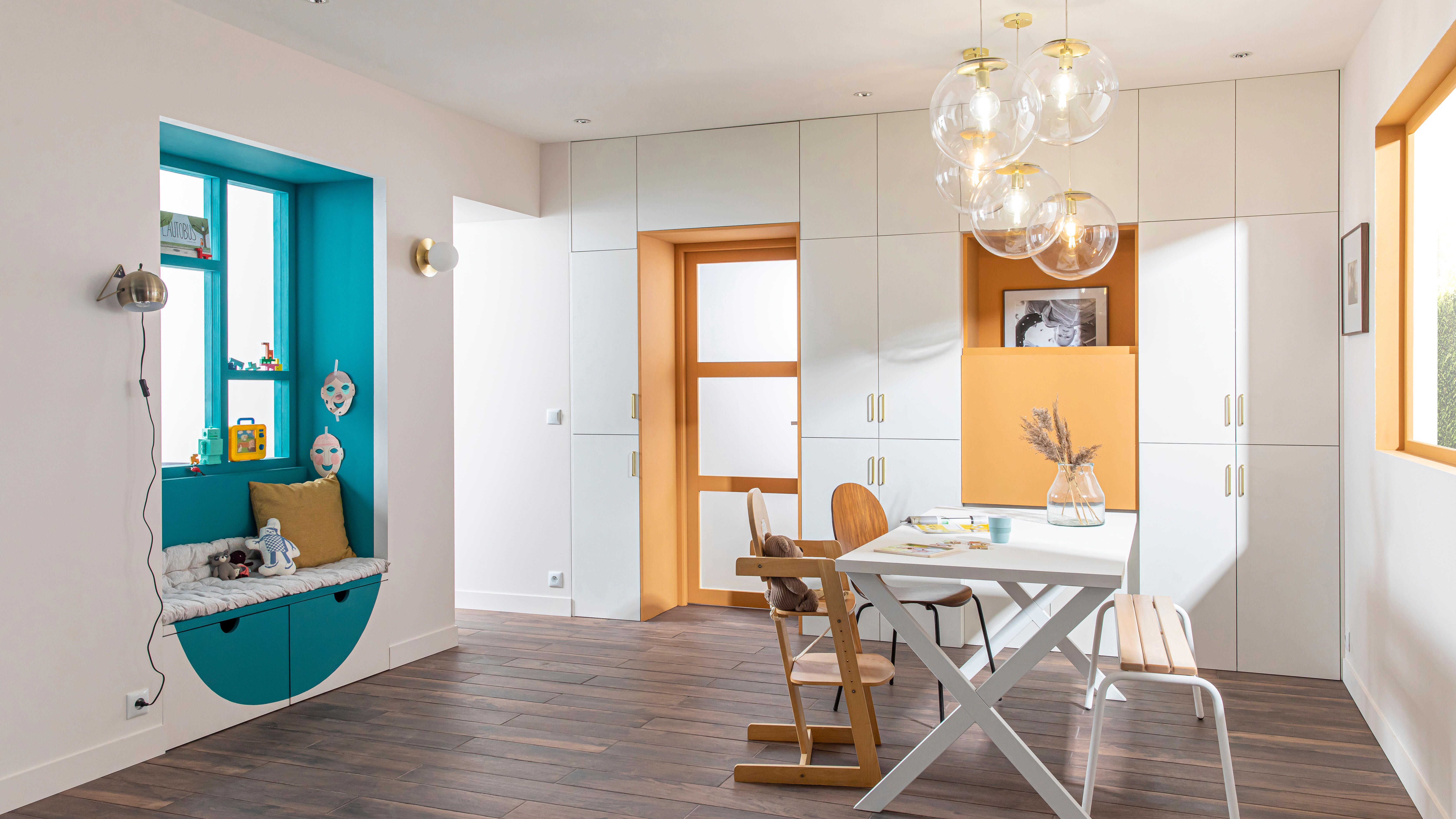 Lampadaire Globus, verre, doré,  H.161 cm, E27 - 3