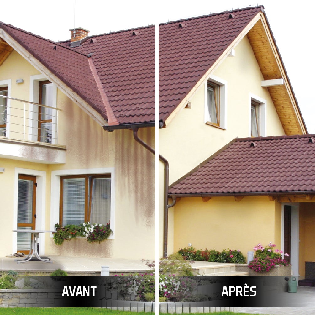 Traitement anti dépot vert Anti algues rouges mur / toiture / sol OXI, 5L - 2